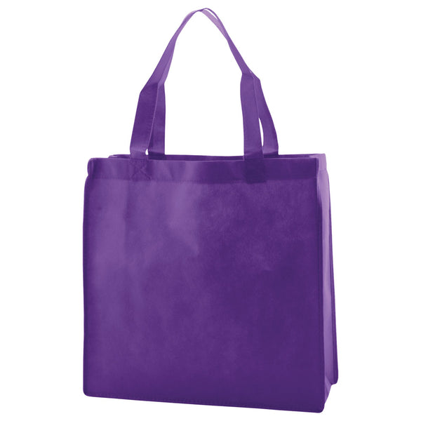 XL Purple Gift Bag 28"x30"x9" Gusset NON-WOVEN Polypropylene  reusable