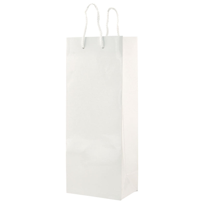Glossy Rope Handle Bags - White