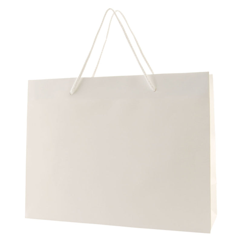 Matte Rope Handle Bags - White