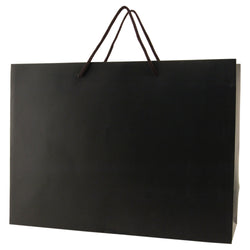 Matte Rope Handle Bags - Black