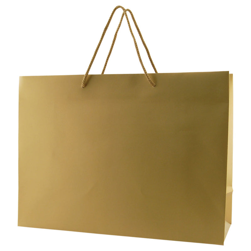 Matte Rope Handle Bags - Gold