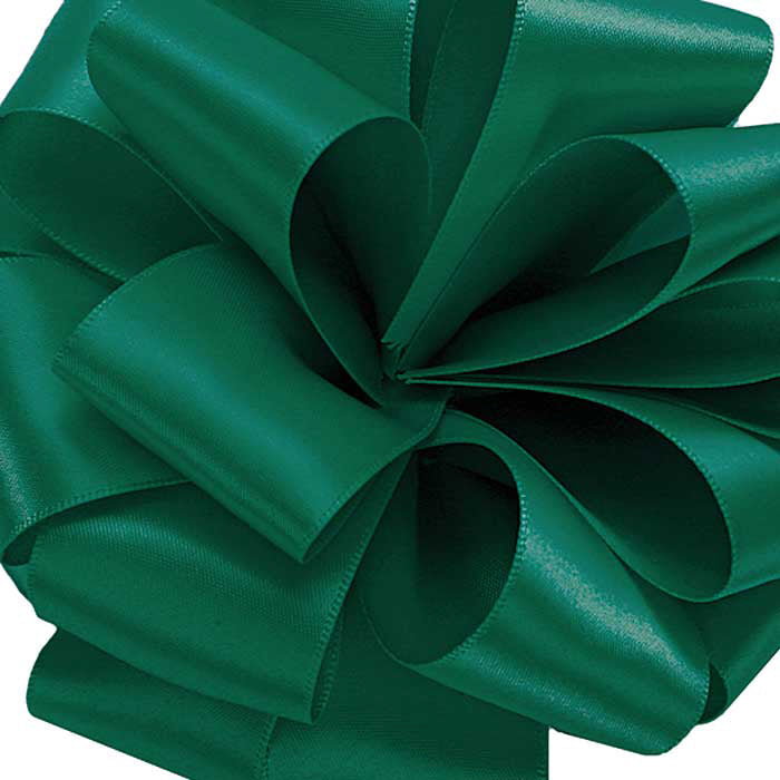 Double Face Satin Ribbon/forest green